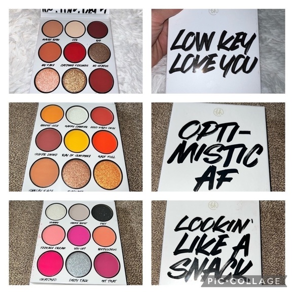 BUNDLE of 3 BH COSMETICS - 9 Color Eyeshadow Palettes